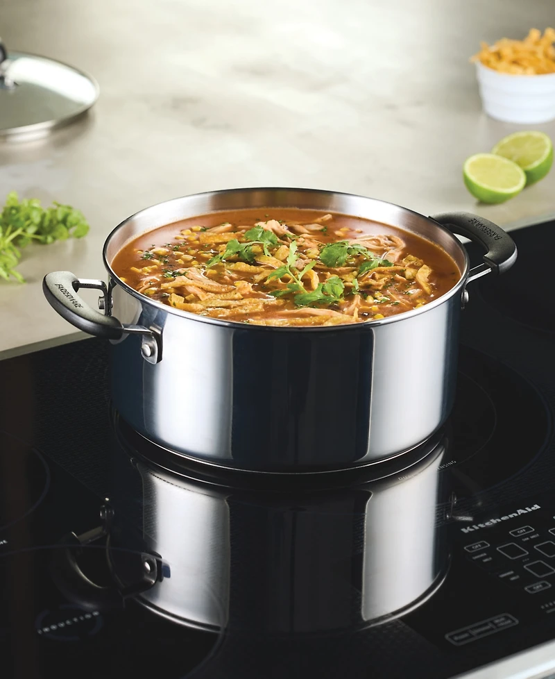 Farberware Brilliance Stainless Steel 5-Qt. Dutch Oven with Lid