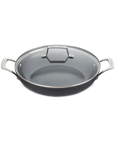 Le Creuset Essential Nonstick Ceramic 3.9-Qt. Shallow Braiser with Glass Lid
