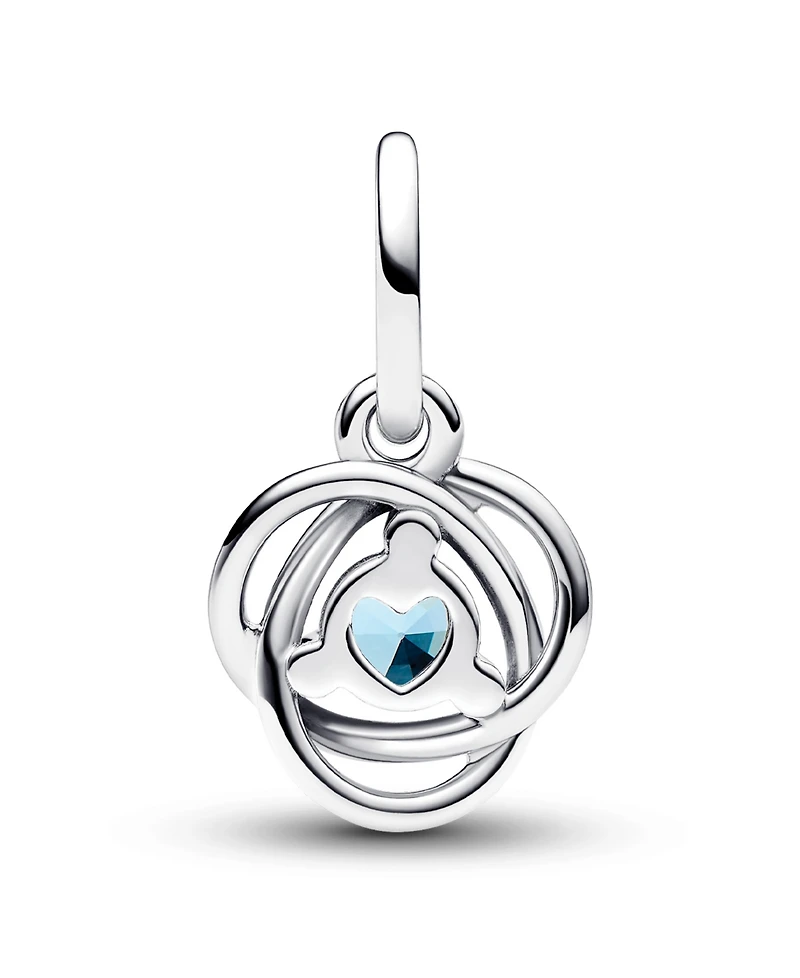 Pandora Sterling Silver Birthday Circle Stone Dangle Charm