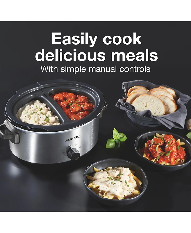 Proctor Silex 6 Quart Double-Dish Slow Cooker - 33563