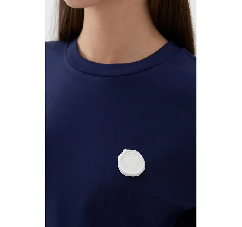 Nocturne Women's Logo Designed Basic T-shirt
