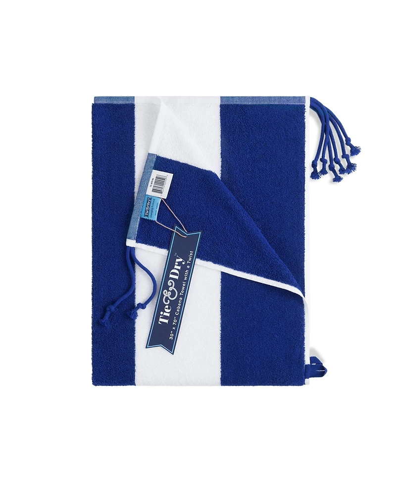 Arkwright Home Tie & Dry Beach Towel (2 Pack), 30x70 in, Soft Ring Spun Cotton, Color Options
