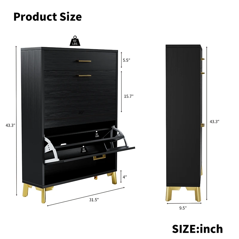 Streamdale Shoe Cabinet for Home or Office Use