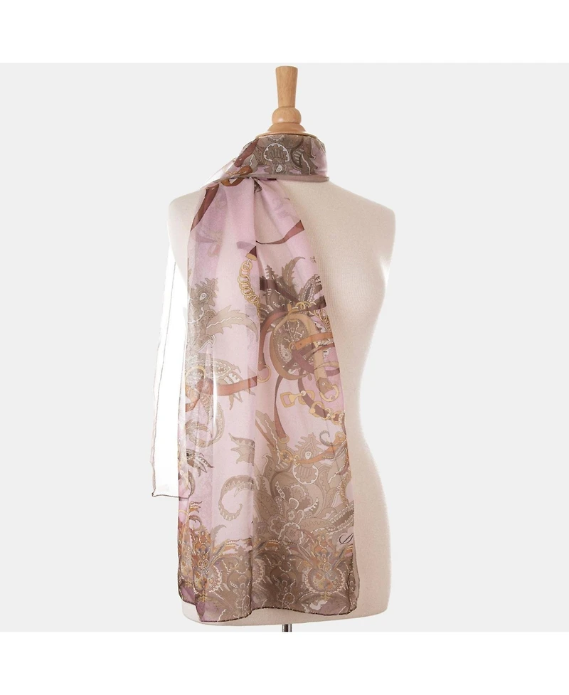 Alessandra - Long Sheer Silk Scarf for Women