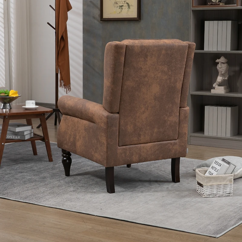 Streamdale Wood Frame Armchair, Modern Accent Chair Lounge Chair For Living Room