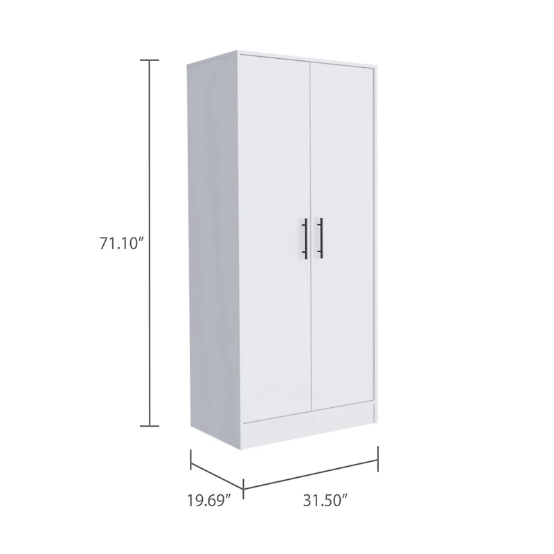 Simplie Fun Conway Rectangle Armoire White
