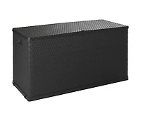 vidaXL Patio Storage Box Anthracite 47.2"x22"x24.8" Pp Rattan