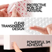 Zulay Kitchen Cabinet Bumpers Clear Adhesive Pads 50-Pc