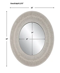 Uttermost Sailor's Knot Small Round Mirror