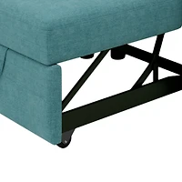 Streamdale Modern Teal 3-In-1 Sleeper Chair Bed