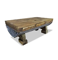 vidaXL Coffee Table Mixed Recycled Wood 35.4"x19.7"x13.8"