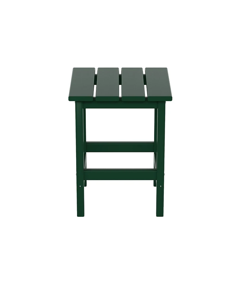 3 Piece set Outdoor Patio Poly Adirondack rocking chairs with side table