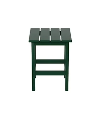 3 Piece set Outdoor Patio Poly Adirondack rocking chairs with side table