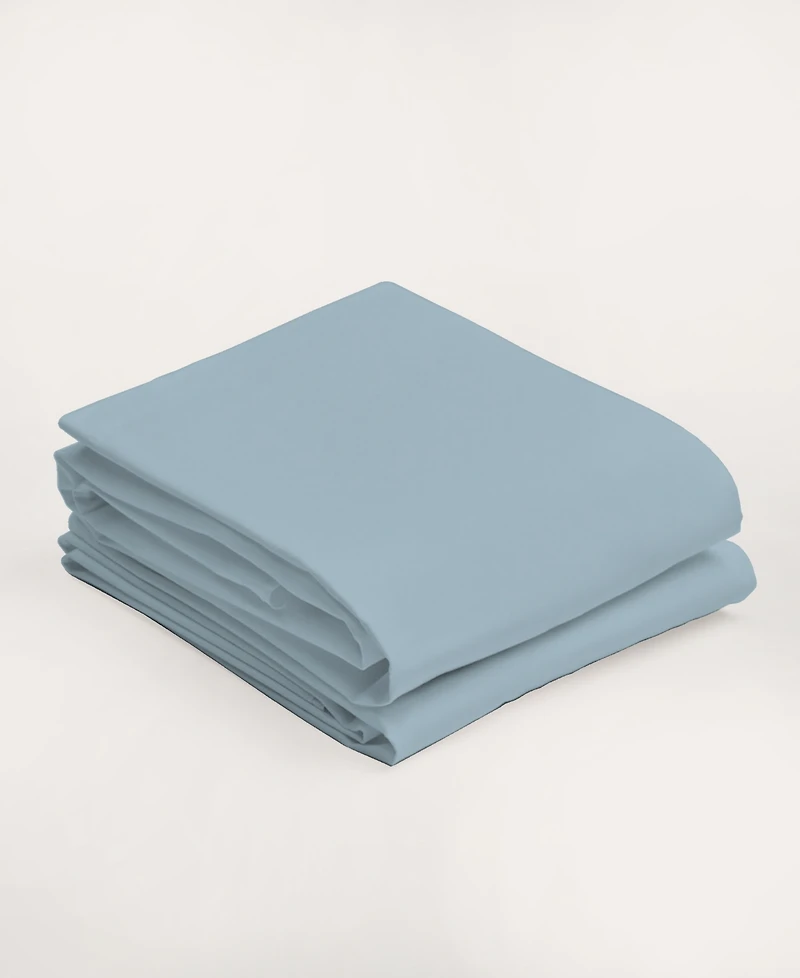 Purity Home 300 Thread Count Brushed Cotton Percale Pillowcase Pair