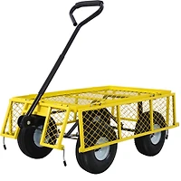 Streamdale Steel Garden Cart with Removable Sides, 3 Cu Ft, 550 Lb