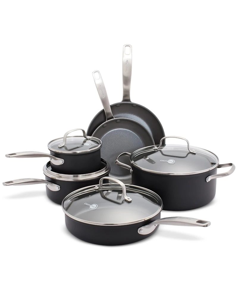 GreenPan Chatham Ceramic Non-Stick Cookware Set, 10 Piece