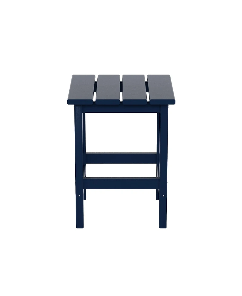 3 Piece set Outdoor Patio Poly Adirondack rocking chairs with side table