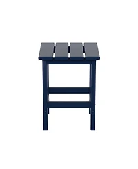 3 Piece set Outdoor Patio Poly Adirondack rocking chairs with side table