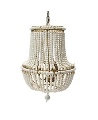 Storied Home Draped Wood Bead Chandelier