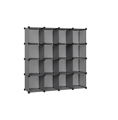 Slickblue 16 Cube Closet Organizers And Storage, Clothes Storage Organizer For Wardrobe