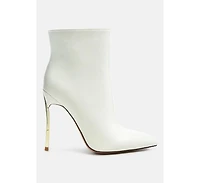 siren patent faux leather bootie