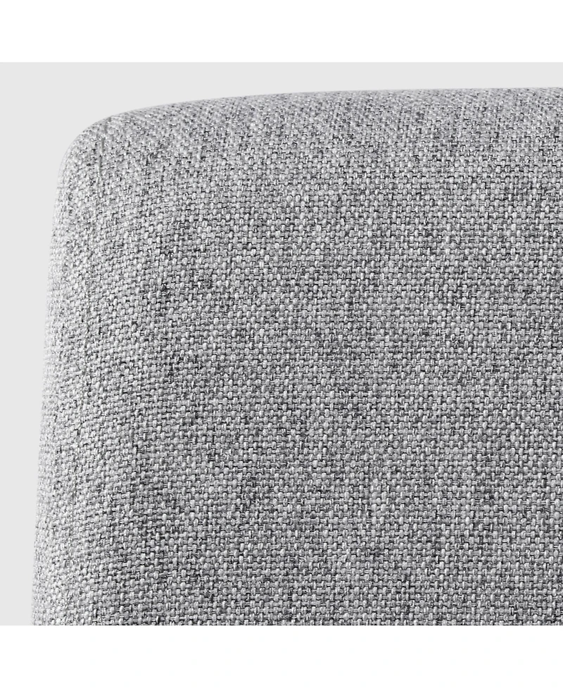 WestinTrends Upholstered Linen Fabric Dining Chair Set of 2
