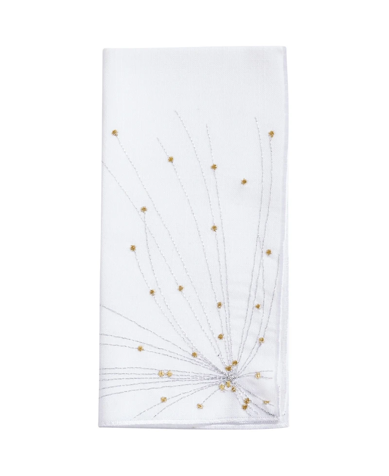 Saro Lifestyle Cascading Firework Design Napkin Set of 4, 20"x20"