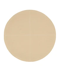 Saro Lifestyle Pu Leather Luxe Placemat Set of 4,15"x15"