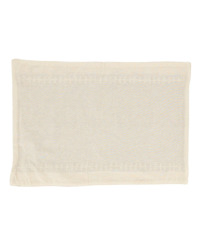 Saro Lifestyle Whipstitched Border Design Placemat Set of 4, 14"x20"