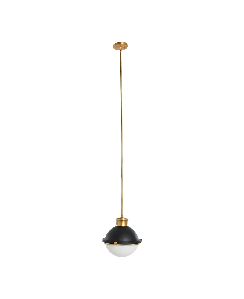 Robert Stevenson Lighting Cameron - 2-Tone Metal and Frosted Glass Ceiling