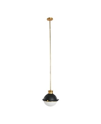 Robert Stevenson Lighting Cameron - 2-Tone Metal and Frosted Glass Ceiling