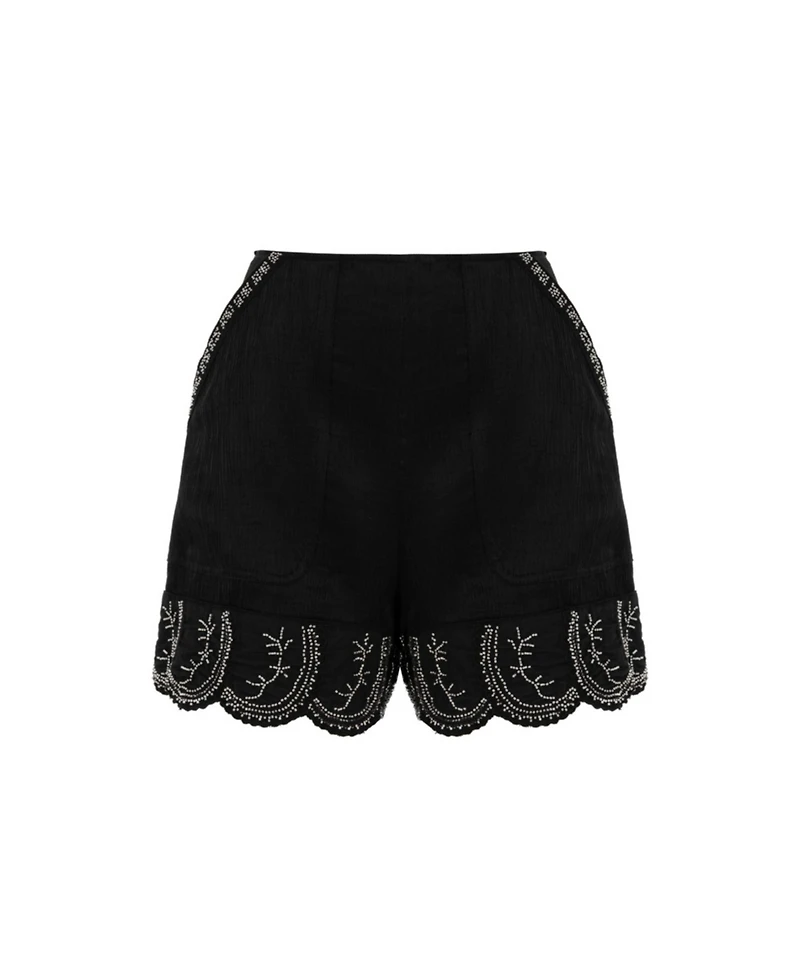 Nocturne Women's Stone Detailed Shorts