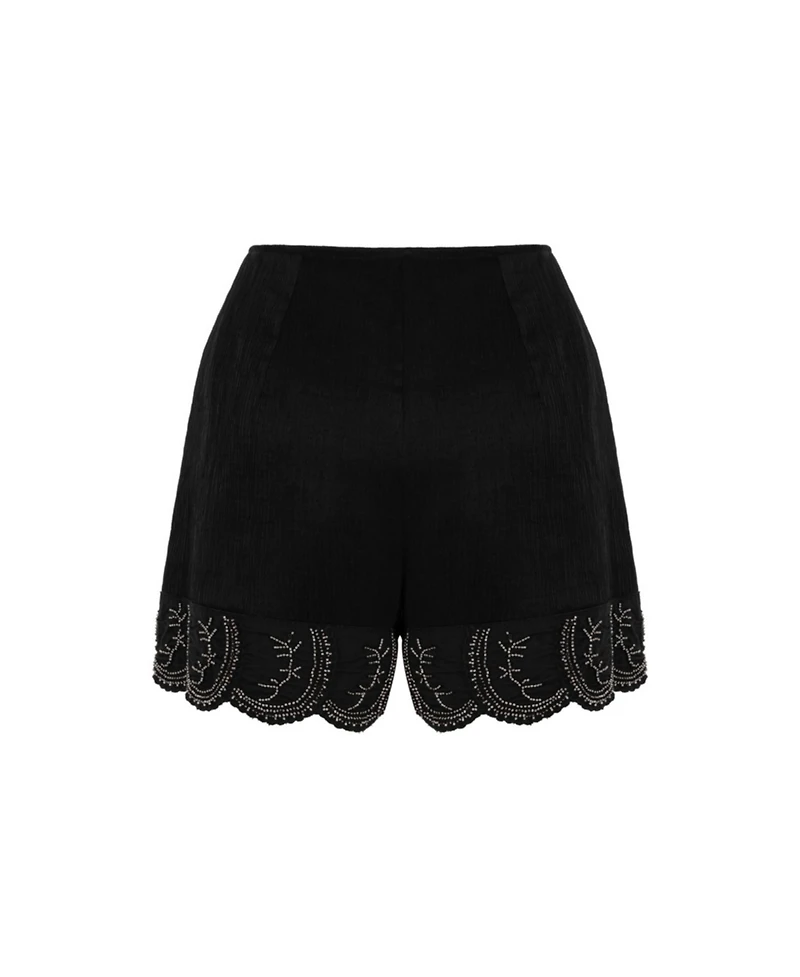 Nocturne Women's Stone Detailed Shorts