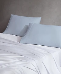 Purity Home 400 Thread Count Wrinkle Resistant Cotton Sateen Pillowcase Pair