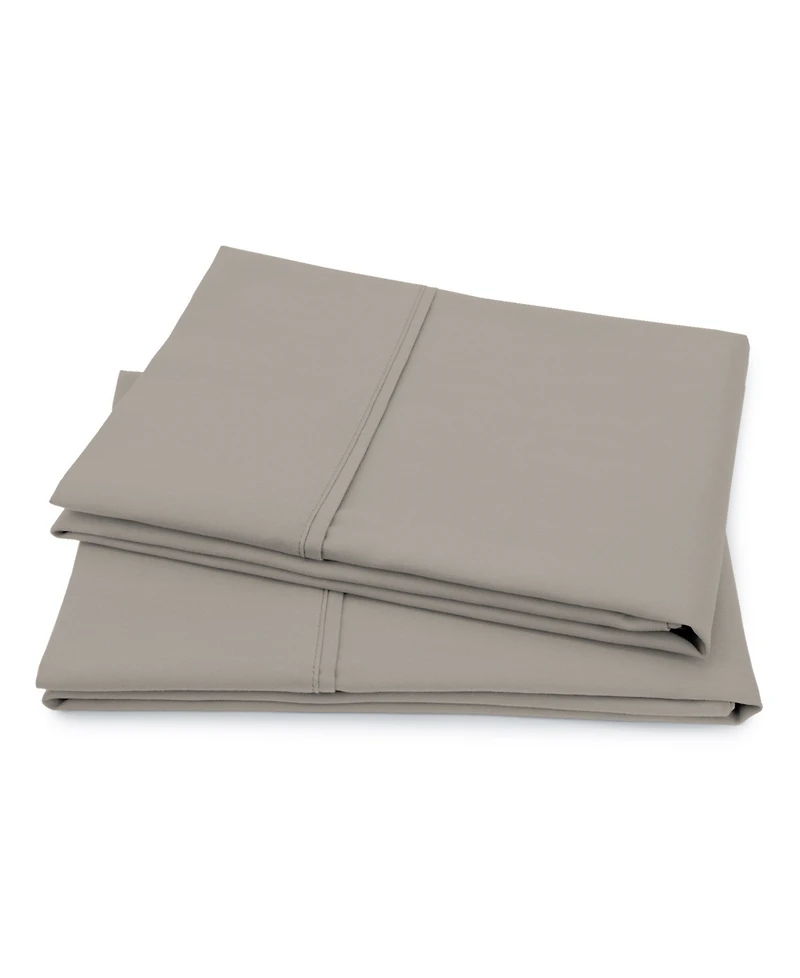 Purity Home 400 Thread Count Wrinkle Resistant Cotton Sateen Pillowcase Pair