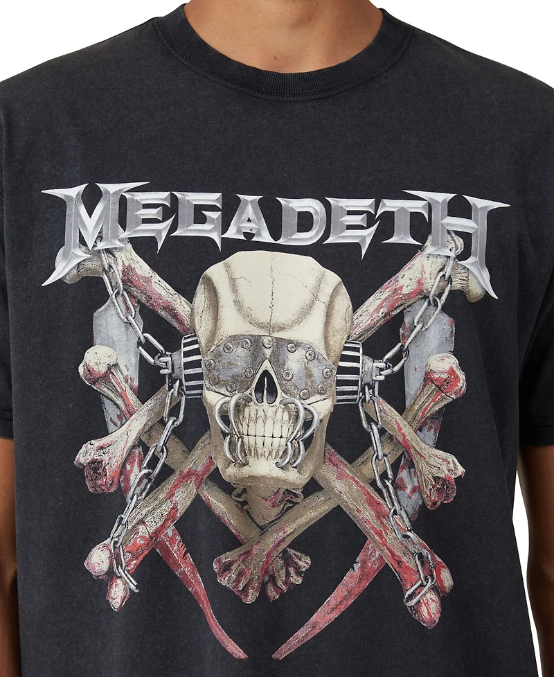 Cotton On Men's Loose Fit Music T-Shirt - Megadeth