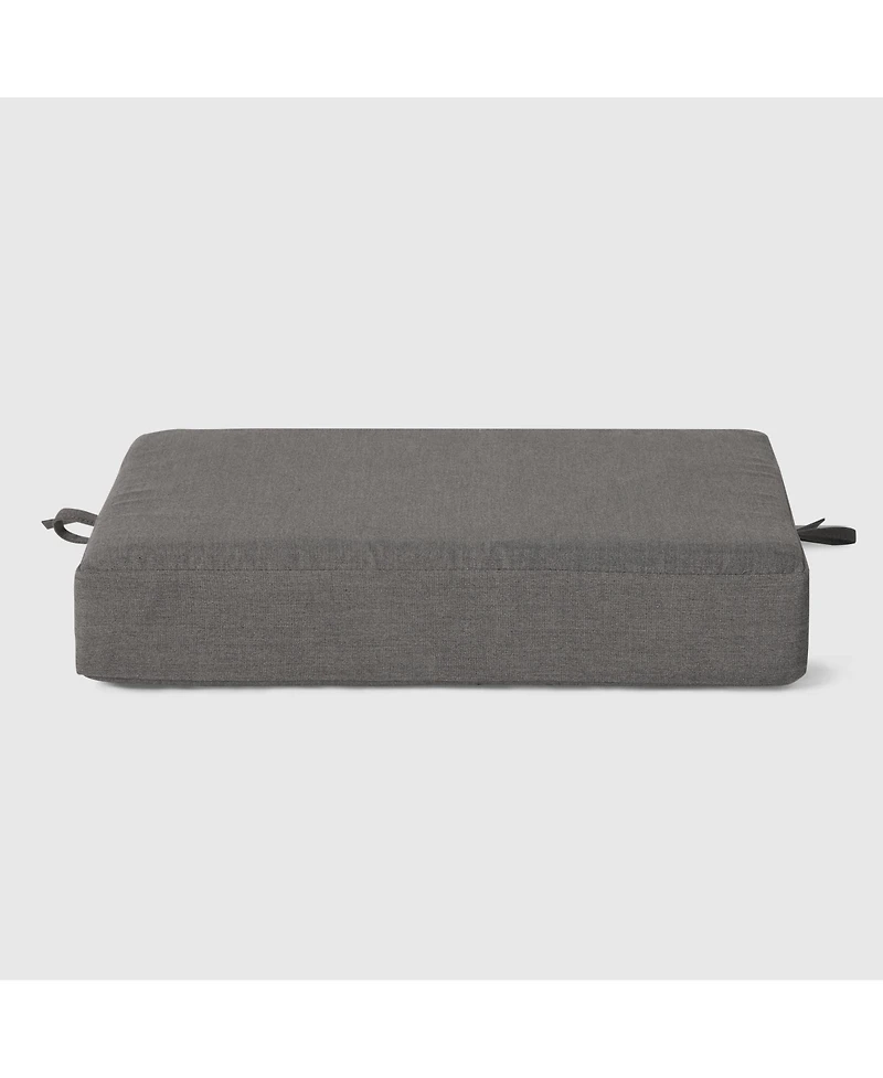 WestinTrends Outdoor Patio Furniture Seat Chair Square Cushions Without Welt Set of 2, 20" x 19"
