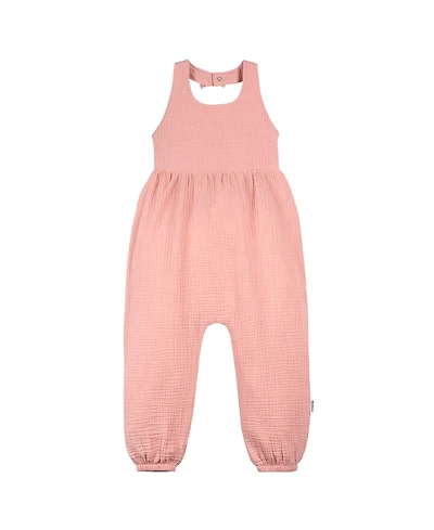 Gerber Toddler Girls Gauze Halter Romper