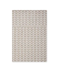 Design Imports Fridge Liner Collection Non-Adhesive, Cut to Fit, 12x24", Stone Herringbone, 6 Piece