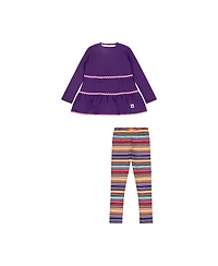 Mixed Up Clothing Girls Tiered Tunic and Legging Set