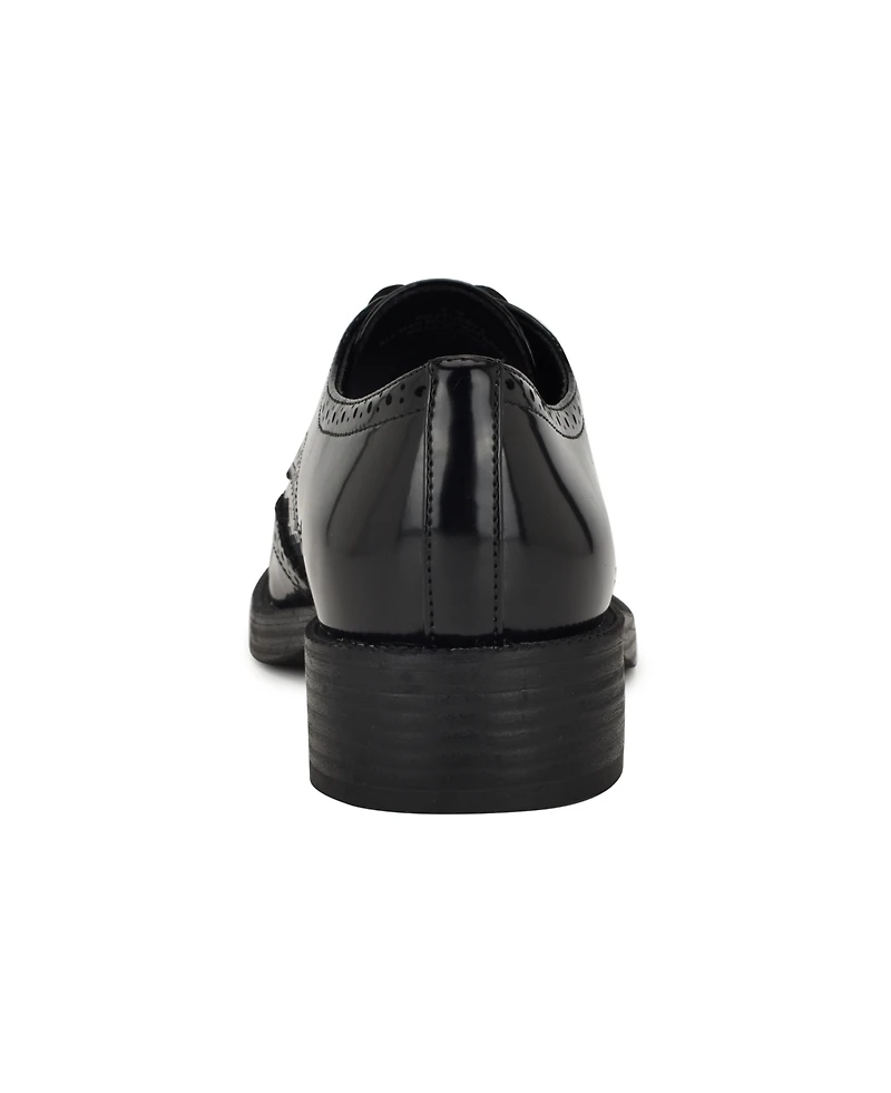 Nine West Women's Studey Lace-Up Wingtip Oxford Shoes