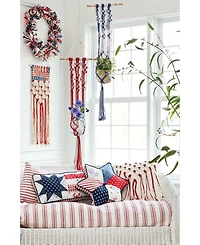 10" x 24" Patriotic Quilted Star Accent Throw Pillow
