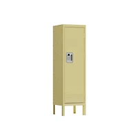 Streamdale Furniture Retro Style Metal Locker Cabinet - Yellow