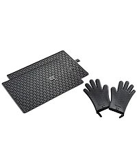 Zwilling Bbq 3pc Silicone Mat Gloves Set