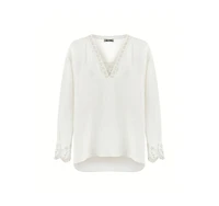 Nocturne Women's Stone Embroidered Blouse