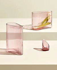Nude Glass Mist Short Vase