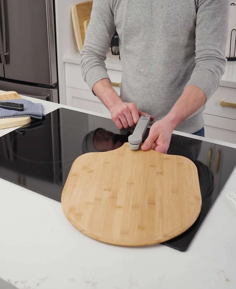 Old Stone x 14 inch Real Pizza Peel with folding handle is moisture resistant and has an easy-glide real peel