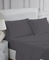 Color Sense 300 Thread Count 100% Cotton Sateen 3-Pc. Sheet Set, Twin