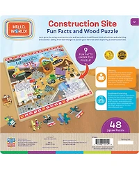 Masterpieces Hello, World! - Construction Site 48 Piece Wood Puzzle