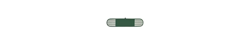 Design Imports Double Strip Chef Kitchen Cooking Baking Collection, Double Oven Mitt, 35x7.5", Dark Green